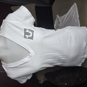 True Religion White Graphic Tee